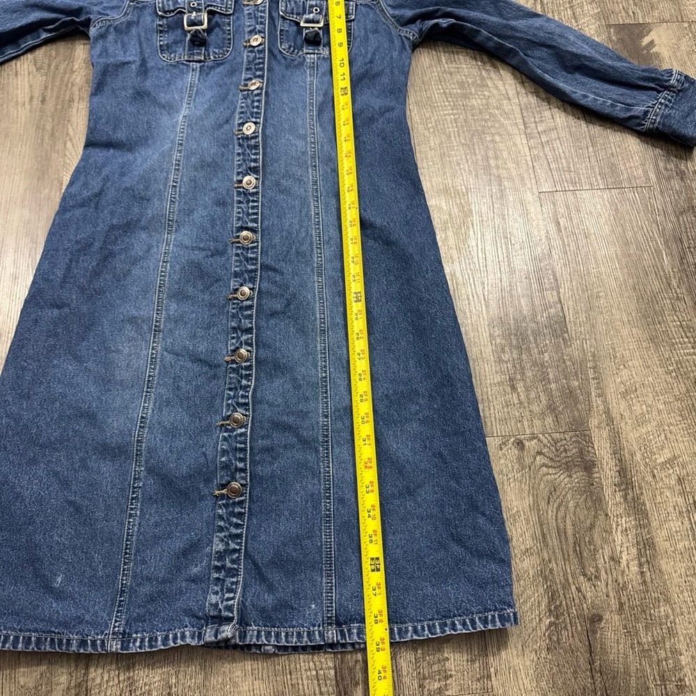 Vintage Y2K Faded Glory denim buckle dress - Picture 4 of 8